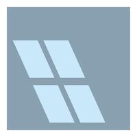 Modern building facade featuring geometric pattern of windows vector