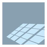 Sunlight shining through panes of a slanted window vector
