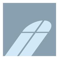 Sunlight casting geometric shapes from arched window vector