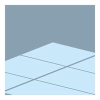 Light casting geometric shadows on floor from window vector