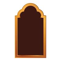 Elegant golden frame with dark background providing copy space vector