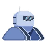 Modern robot exploring new technological possibilities vector