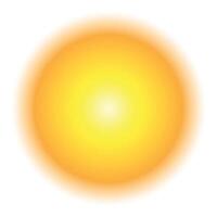Yellow and orange gradient creating a bright ball of light vector