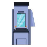 Modern gaming arcade machine with two joysticks for playing video games vector