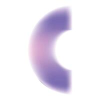 Abstract purple and pink gradient creating a blurred arc shape vector