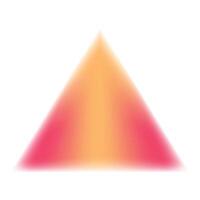 Abstract blurred background featuring a triangle shape with a gradient of orange and pink vector