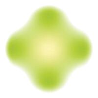 Abstract green and yellow gradient forming a blurred cross shape vector