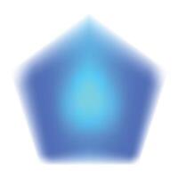 Blue pentagon shape forming abstract background design vector