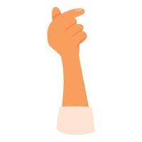 Businessman hand pointing with index finger gesture vector