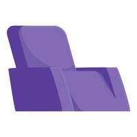 Comfortable modern gaming chair standing on white background vector