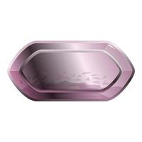 Pink metallic button showing a cracked surface vector