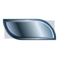 Rounded rectangle showing copy space with metallic gradient effect vector