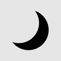Crescent moon icon vector