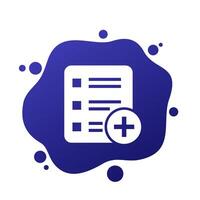 add new task icon for web vector