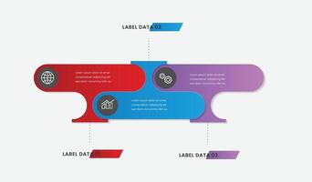 Infographic label design template with icons and 3 options or steps. Can be used for process diagram, presentations, workflow layout, banner, flow chart, info graph. free illustration vector