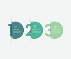 Infographic design template with icons and 3 numbers options or steps. Can be used for process diagram, presentations, workflow layout, banner, flow chart, info graph. free illustration vector