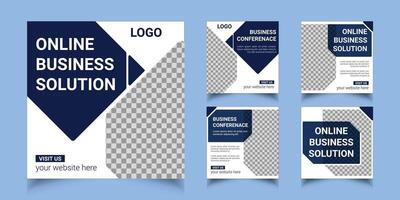 Business Webinar banner template design for social media posts, business webinar banner vector