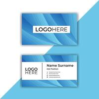 Colorful abstract Business card design template. vector