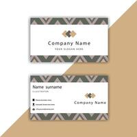Editable Business Card Or Horizontal Template In Front And Back View vector