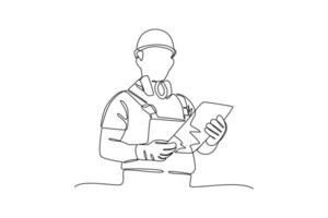 Labor day construction worker vector