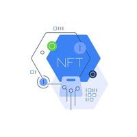 NFT,Blockchain technologies,Non-fungible token vector