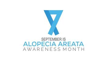 Alopecia Areata Awarness Month is observed every year on September.Holiday concept background, placard, banner design template illustration background design. vector