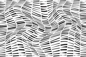 simple abstract black color geometric halfline vertical line wavy distort pattern perfect for background wallpaper abstract lines in a white background vector