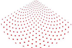 simple abstract red color creative geometric polka dot line pattern vector