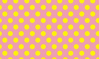 simple abstract yellow polka dot pattern on babypink background vector