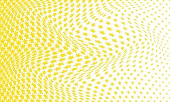 simple abstract yellow color geometric small star halftone blend wavy distort pattern a yellow pattern with stars on it is shown vector