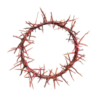 Generated Ai Wreath of thorns with king crown png