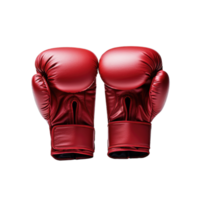 Red Boxing Gloves Isolated with Alpha Background png