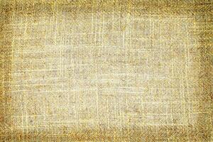 Natural linen material textile canvas Fabric texture background Close-up detail of fabric natural color Hemp material pattern design wallpaper. can be used as background or for graphic design photo