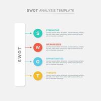 SWOT Analysis Business Infographic Chart Template Design vector