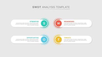 SWOT Analysis Business Infographic Chart Template Design vector
