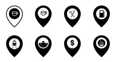 Set of Various Location Icons vector