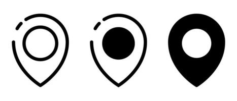 Location Pin Icon Variations with Different Styles vector