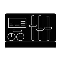 tuner icon on white background vector