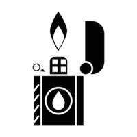 trippo lighter icon on white background vector