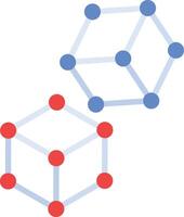 Interconnected Structures Icon vector