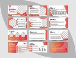 business minimal and modern slides presentation template. Corporate Business Presentation Design. vector