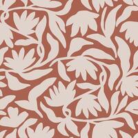 flower botanical illustration seamless repeat pattern digital artwork vector