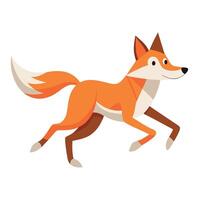 Foxhound dog runs kawaii vector