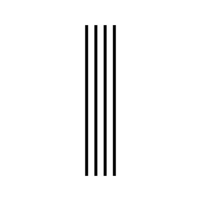 Letter I Initial Monogram Logo Icon Geometric Vertical Stripe Lines