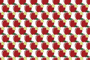Apple fruit seamless patternbackground vector