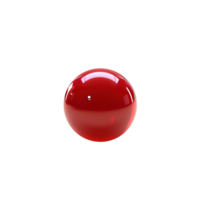 Shiny Red Bubble on Transparent Background - Sphere Ball Bubble Round Glossy Shape Gum Object 3D png