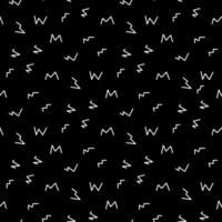 Memphis style with geometric pattern, illustration with geometric figures. Trendy seamless pattern. vector
