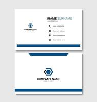 Minimalist business card design template. Clean business card layout vector