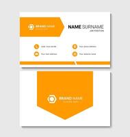 Clean and modern business card design vector