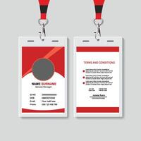 Creative Id Card Design, Simple Id Card Design. vector